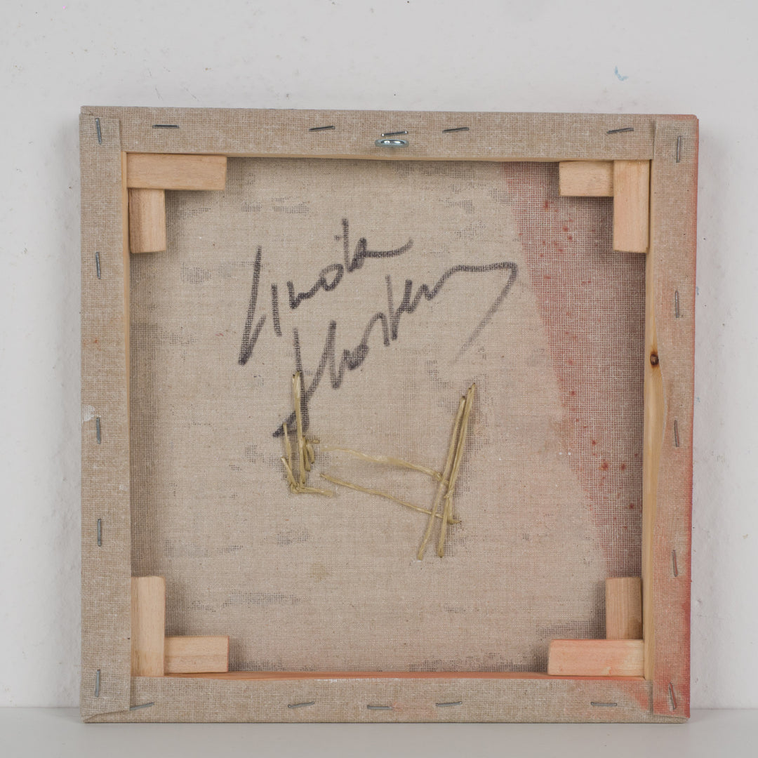 Painting structures in beige &amp; terracotta – Linda Hosten (Oostende)