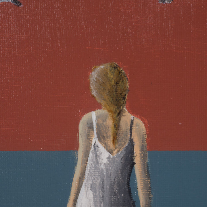 Hedendaags schilderij 'Quand la marée monte' – door Atelier S./ 29 x 29 x 3,5 cm