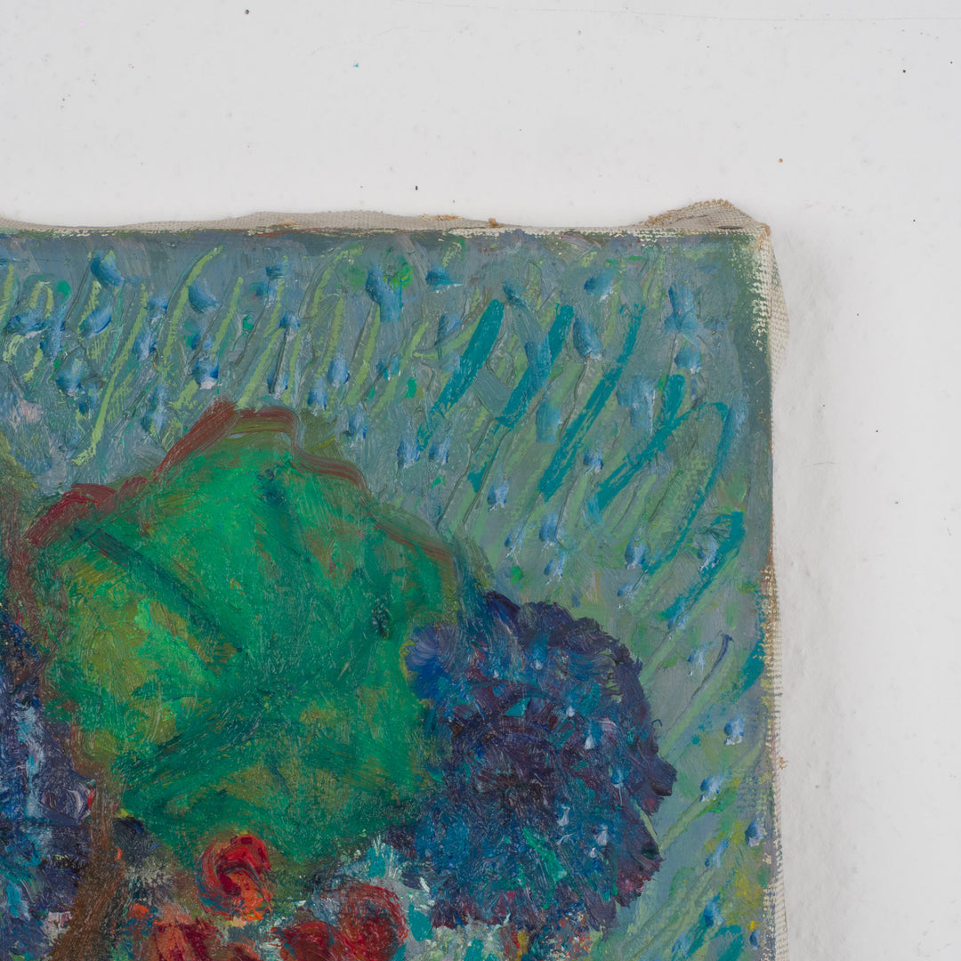 Bloemenschilderij 1959 – Gesigneerd E.E.R. – 40 x 50 x 2 cm