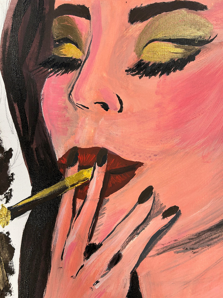 Schilderij 'Gouden Stilte' door A. Peters