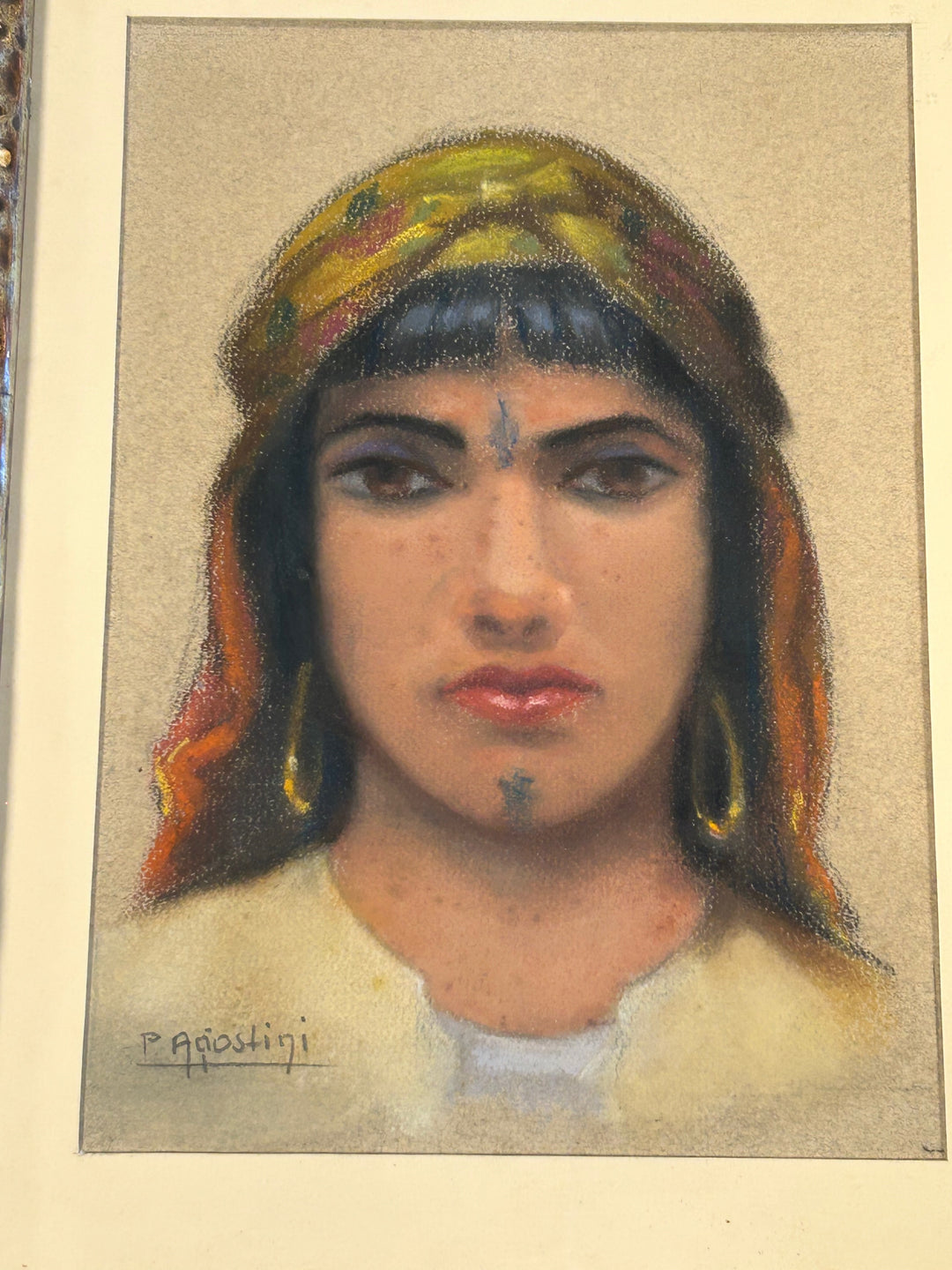 Oriëntaalse Dame – P. Agiostini / 32x40x3,5cm