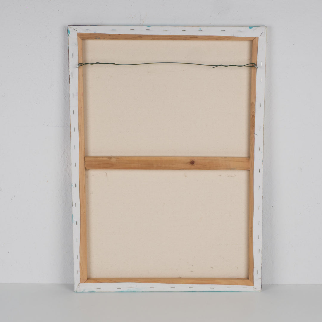 Beautiful painting of a nude woman – soft green and pink tones