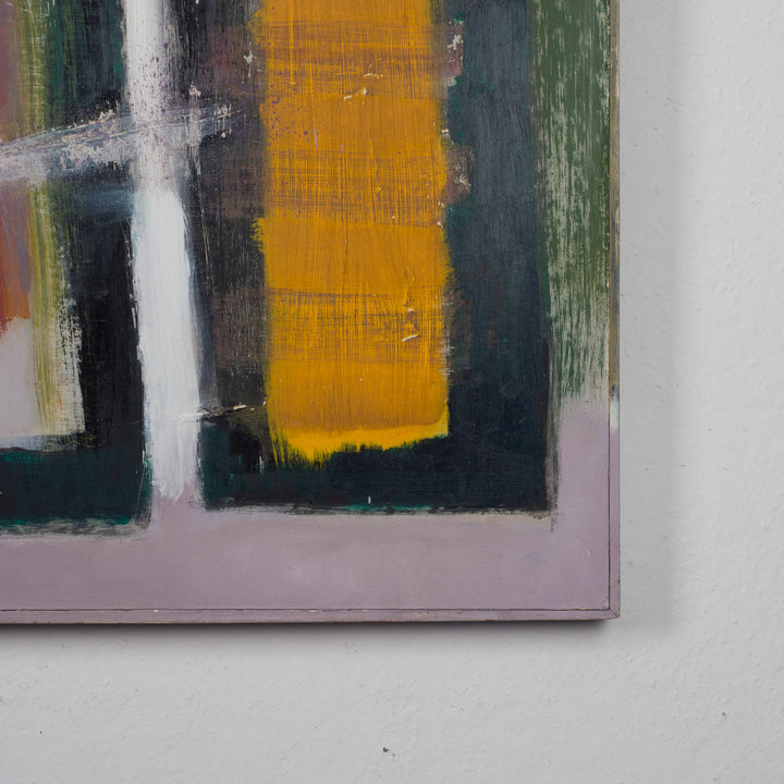 Vintage abstract schilderij – Rita Reychler (1933-2020)