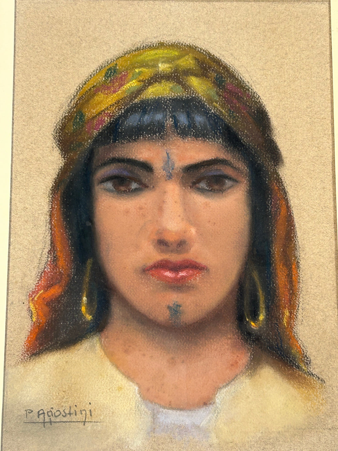 Oriëntaalse Dame – P. Agiostini / 32x40x3,5cm