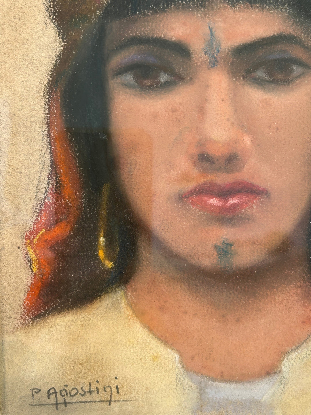 Oriëntaalse Dame – P. Agiostini / 32x40x3,5cm