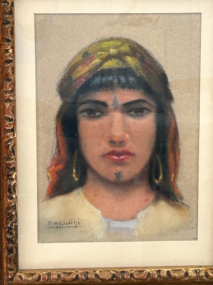Oriëntaalse Dame – P. Agiostini / 32x40x3,5cm