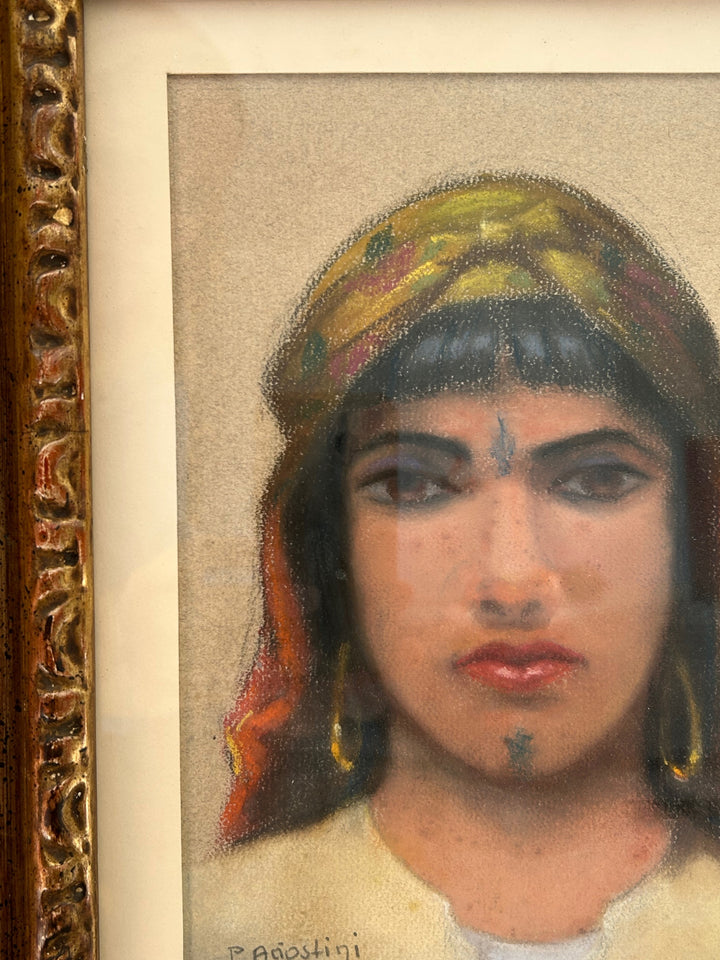 Oriëntaalse Dame – P. Agiostini / 32x40x3,5cm