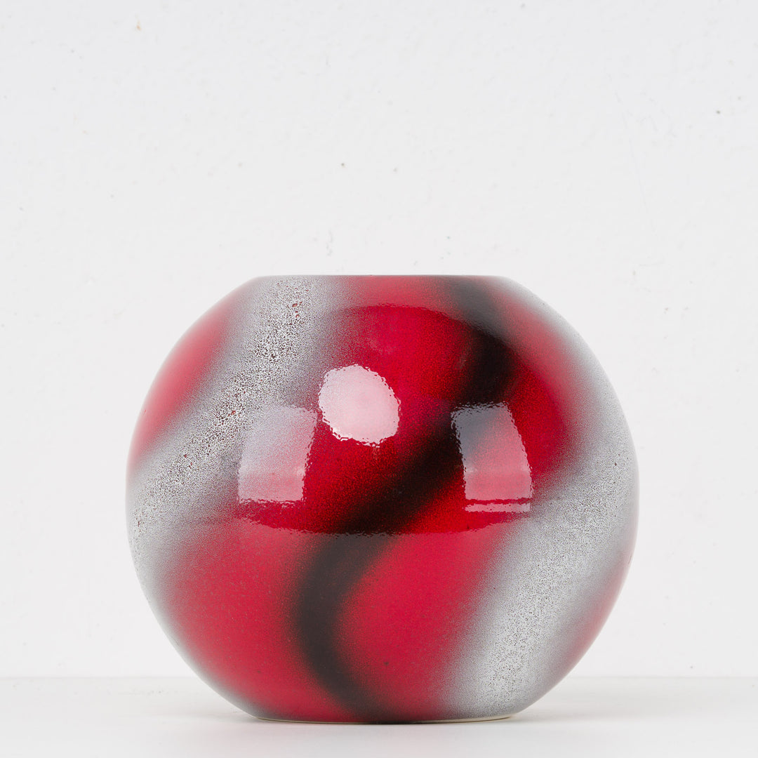 Rode vintage bolvaas – Sélémen France – nr. 9256