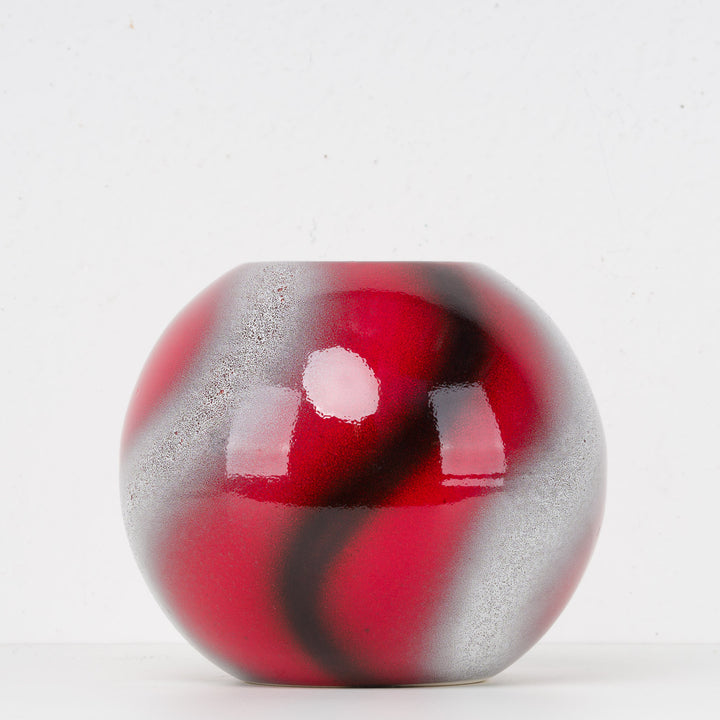 Rode vintage bolvaas – Sélémen France – nr. 9256