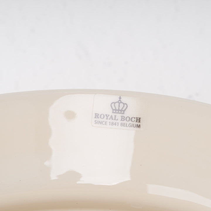 Royal Boch Siervaas in Ivoorkleurige Keramiek / 25,5x25,5x40 cm