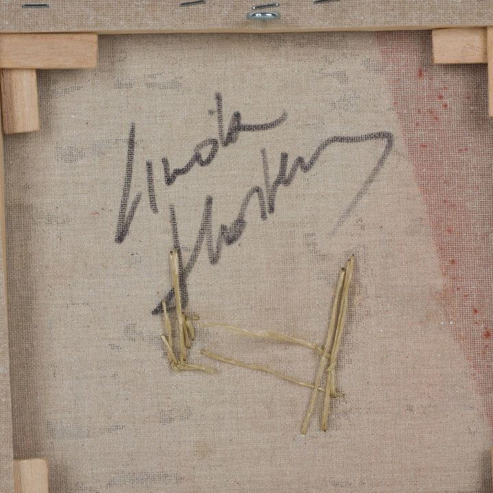 Painting structures in beige &amp; terracotta – Linda Hosten (Oostende)