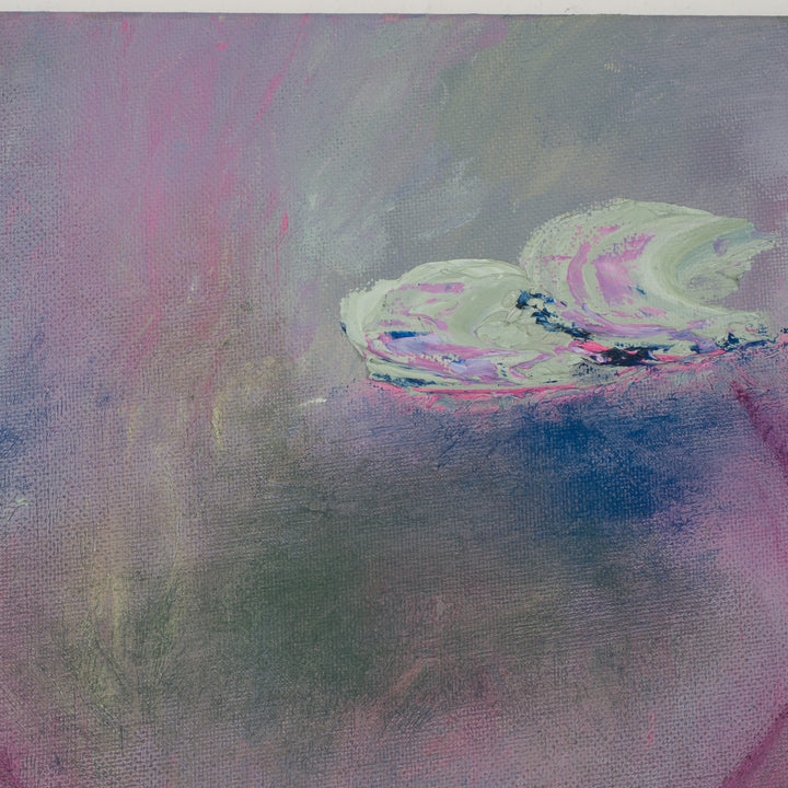 Schilderij met waterlelies – poëtisch en dromerig tafereel (50,5 × 50,5 cm)