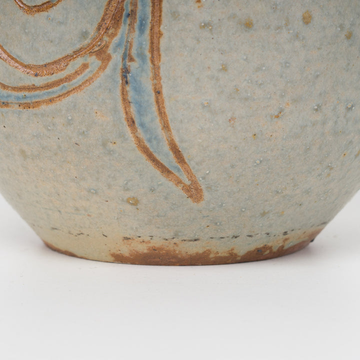 Decorated Stoneware Jug – Bouffioulx Ceramics by E. Aubry