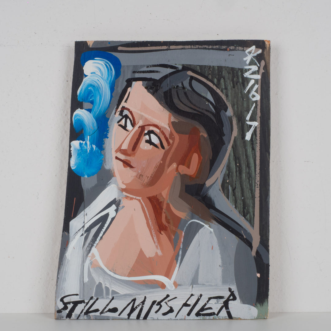 Schilderij Steve Keene – “Can’t Wait” (2017)