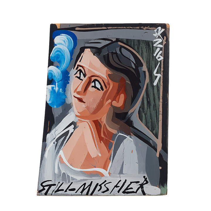 Schilderij Steve Keene – “Can’t Wait” (2017)