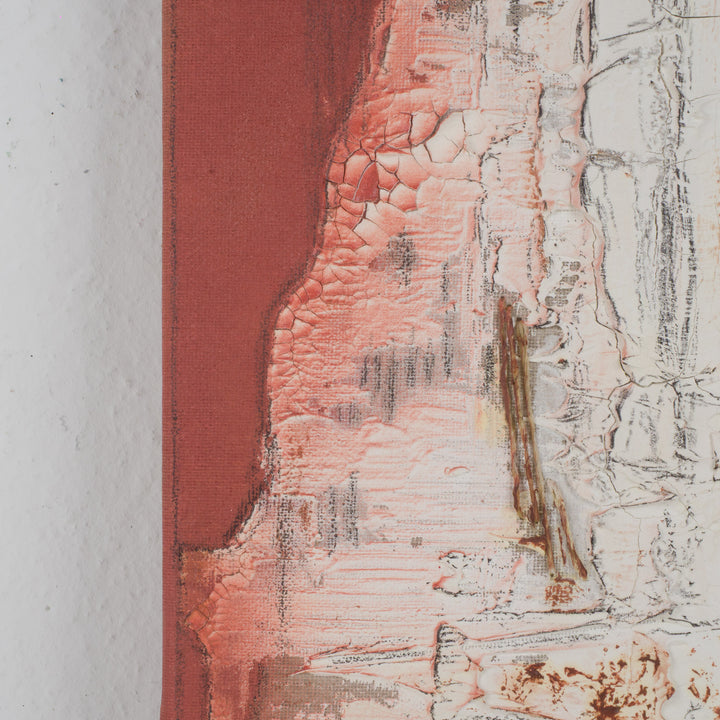 Painting structures in beige &amp; terracotta – Linda Hosten (Oostende)