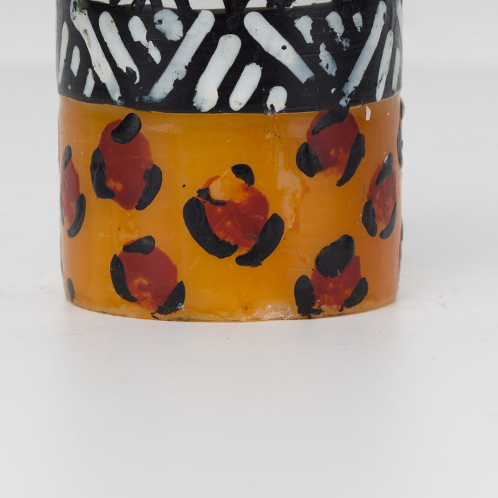 South African Candle with Zebra and Panther Motif – Exotic Atmosphere