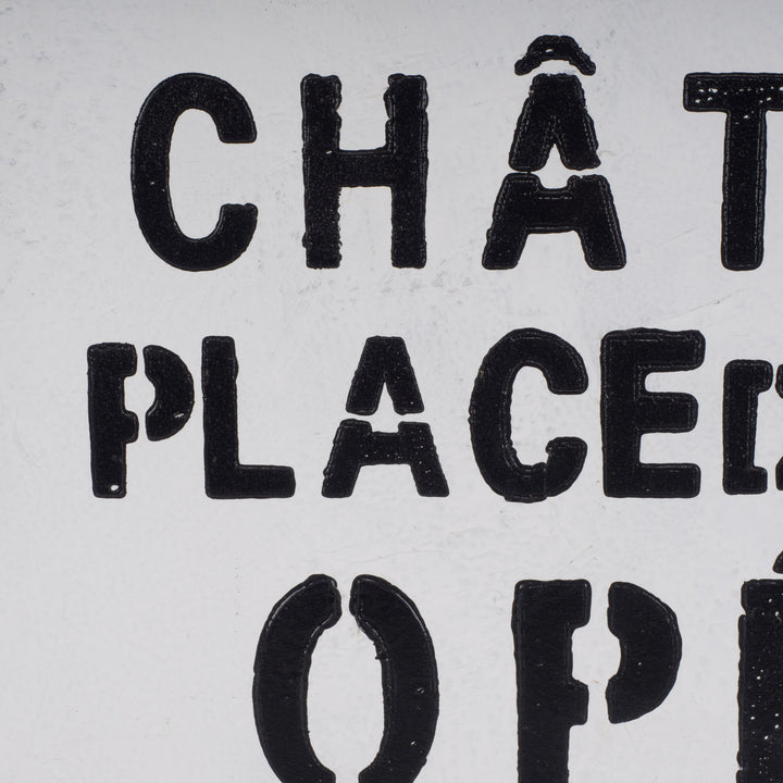 Zwart witte print met Parijse straatnamen en bekende plaatsen