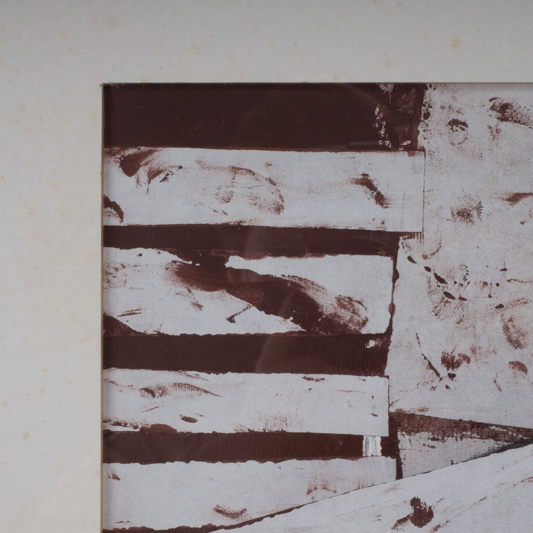 Modern abstract schilderij met personnages – Dejonckheere, 1997 – 65x65x1,5 cm