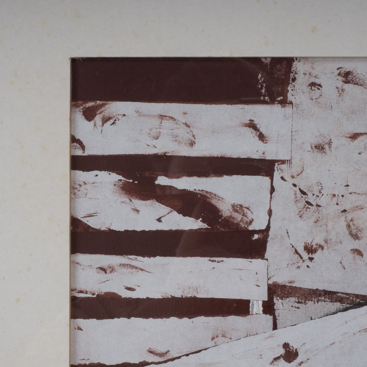 Modern abstract schilderij met personnages – Dejonckheere, 1997 – 65x65x1,5 cm