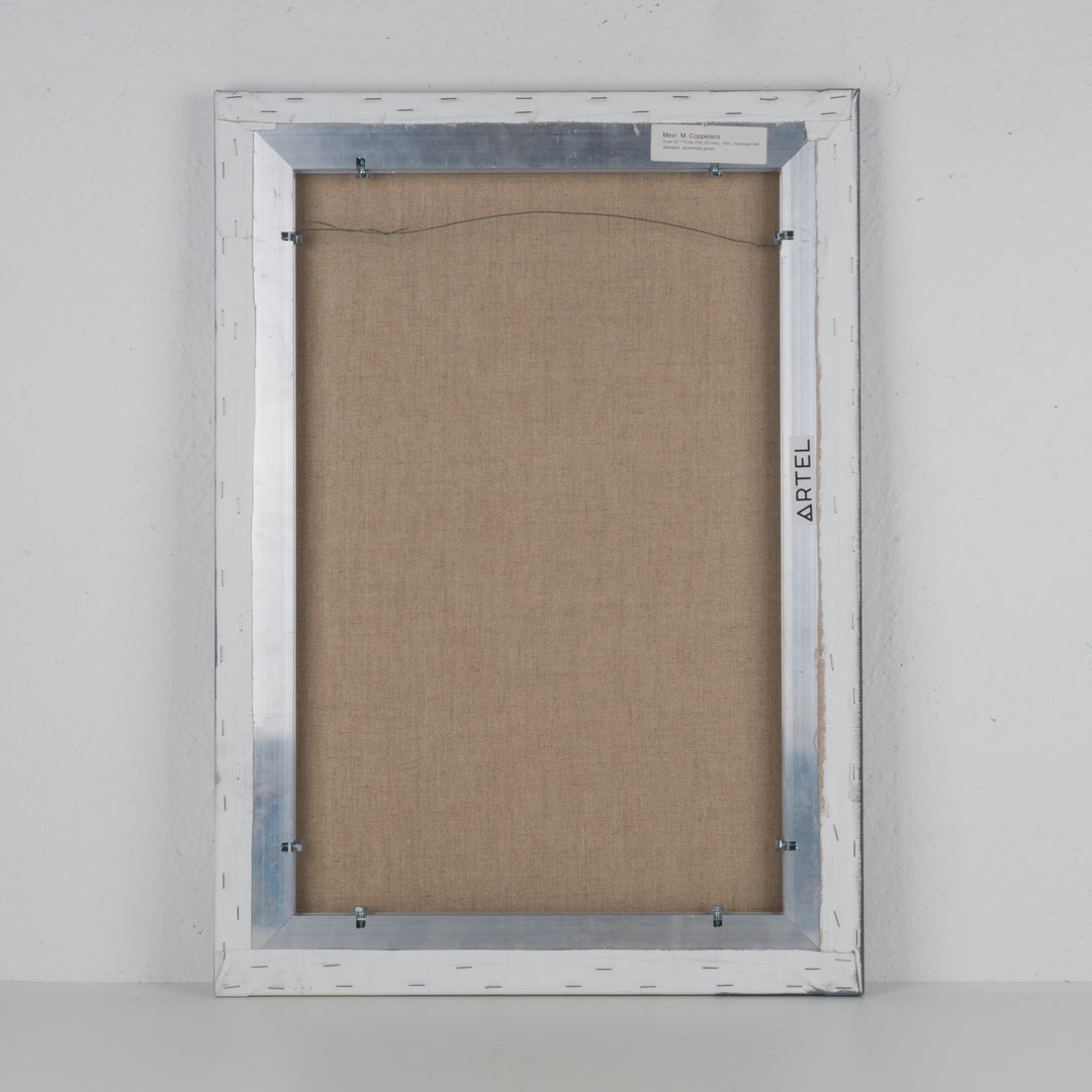 Architecturale stilte in balans – tijdloze rust voor een verfijnd interieur schilderij door Monique Coppieters / 50,5 x 70,5 cm