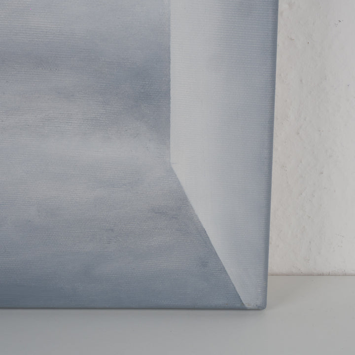 Schilderij “Architectural Silence nr. 21” – Ruimte als ervaring in verstilde lagen | grijs schilderij / 50,5x70,5x2,5cm /  - Monique Coppieters