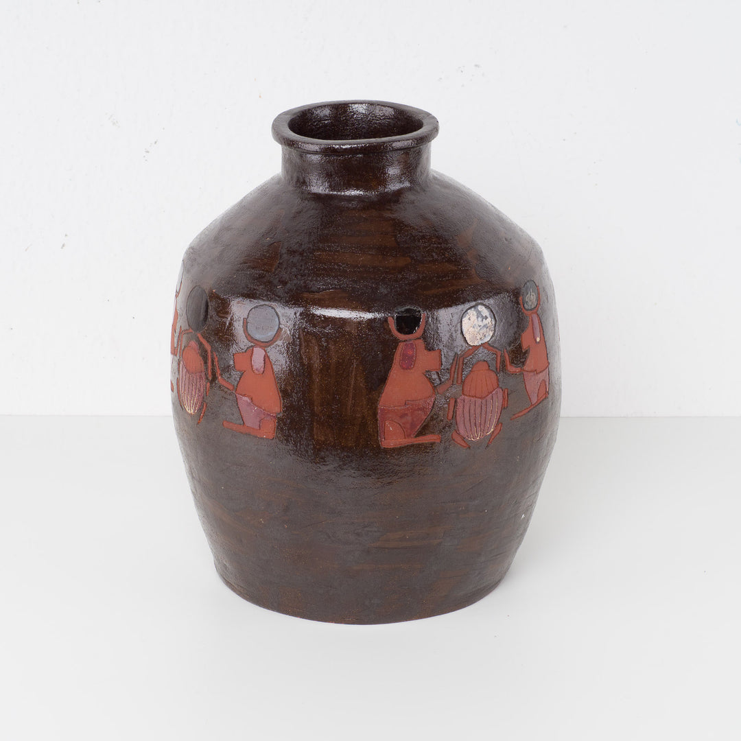 Terracotta vase N. De Smet - Vandamme