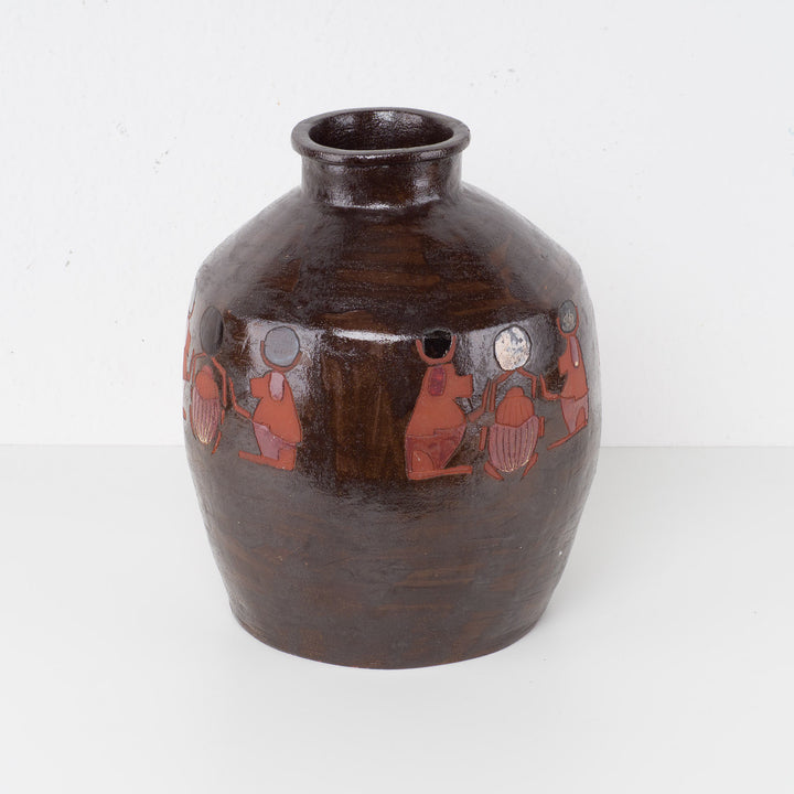 Terracotta vase N. De Smet - Vandamme