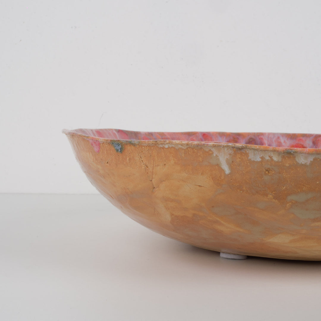 Handgemaakte keramische schaal – Melissa Velter / 33,5 x 33,5 x 8,3 cm