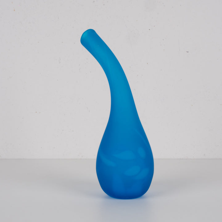 Mdina Glass – Sculptural Blue Vase