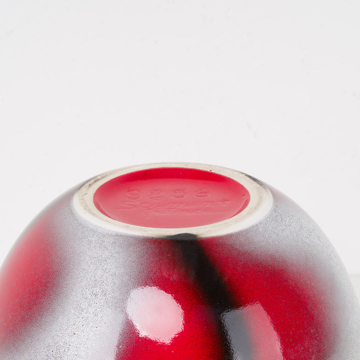 Rode vintage bolvaas – Sélémen France – nr. 9256