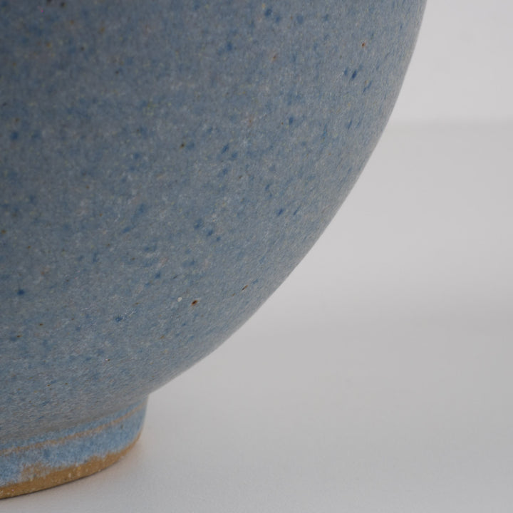 Small light blue ceramic vase – Japanese style – 12×12×11 cm