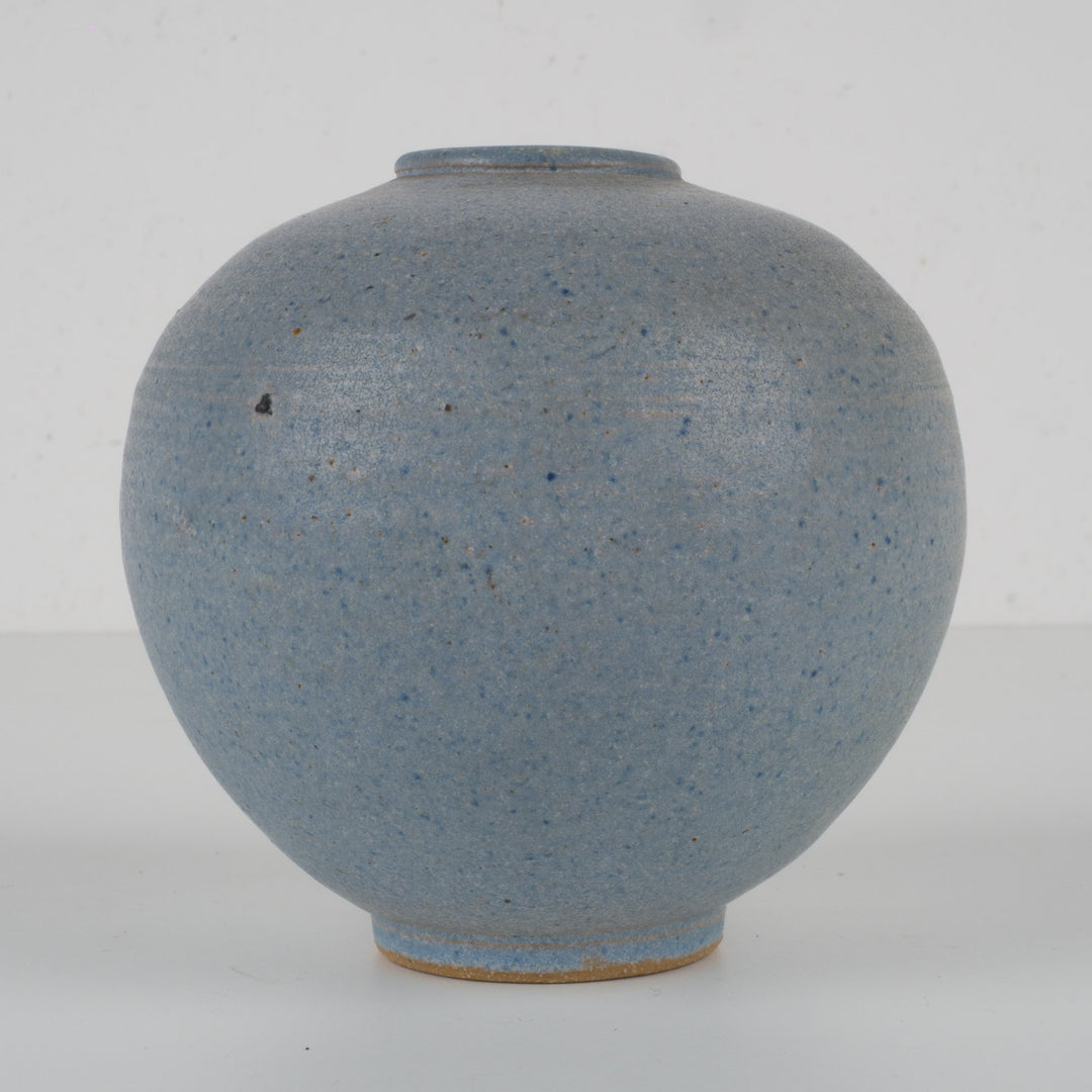Small light blue ceramic vase – Japanese style – 12×12×11 cm
