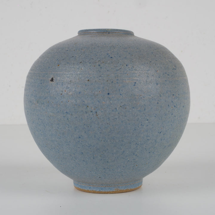 Small light blue ceramic vase – Japanese style – 12×12×11 cm