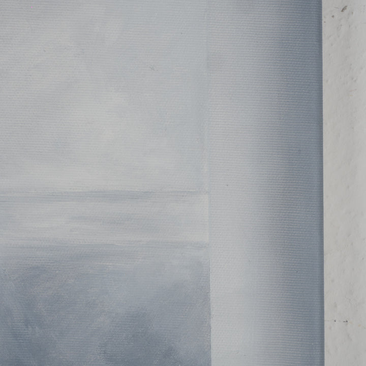 Schilderij “Architectural Silence nr. 21” – Ruimte als ervaring in verstilde lagen | grijs schilderij / 50,5x70,5x2,5cm /  - Monique Coppieters