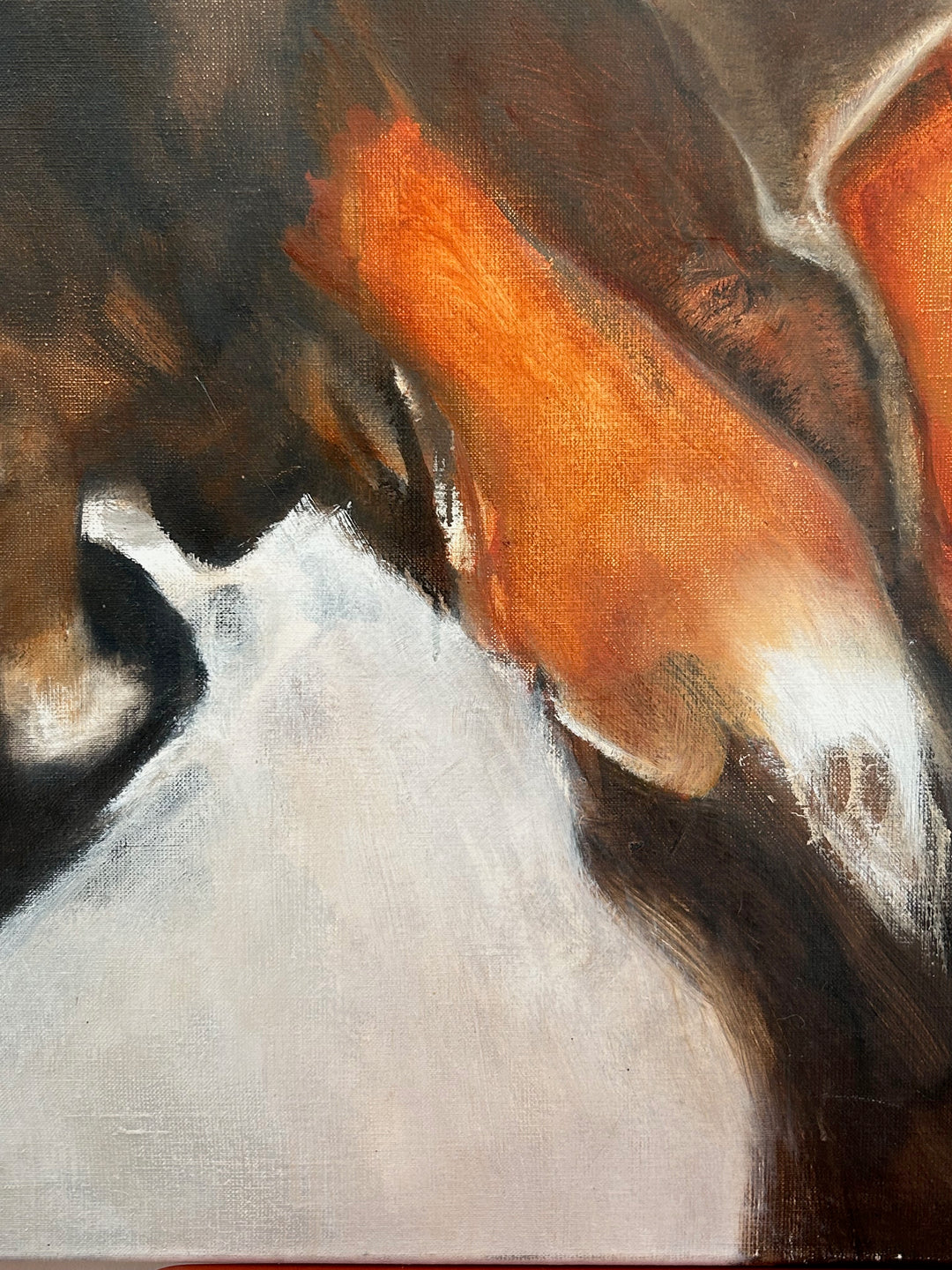 Abstract Schilderij  – Warmte, Beweging en Verstilling in Aardetinten / 60 x 60 x 2 cm
