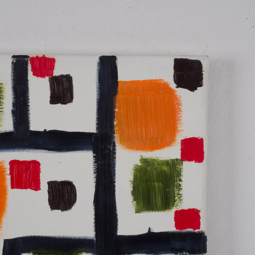 Hedendaags abstract kleurrijk schilderij – 50 x 70 x 1,5 cm