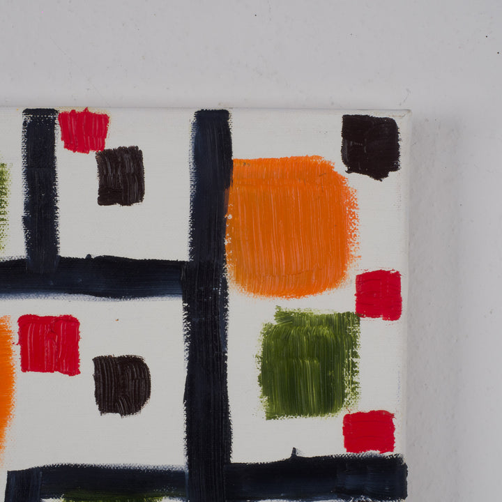Hedendaags abstract kleurrijk schilderij – 50 x 70 x 1,5 cm
