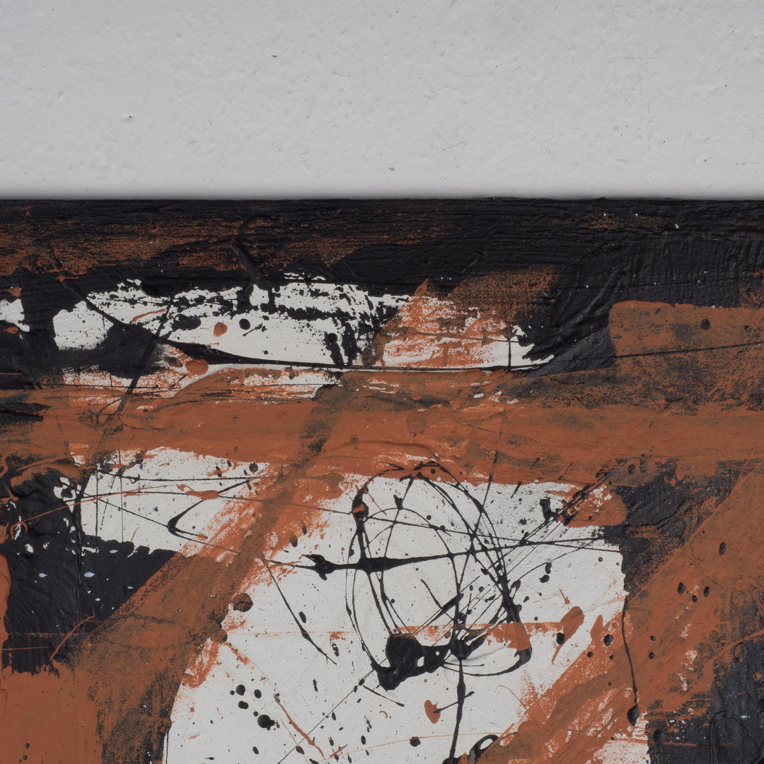 Groot Abstract Expressionistisch Schilderij op Paneel – 95 × 87 × 1,5 cm