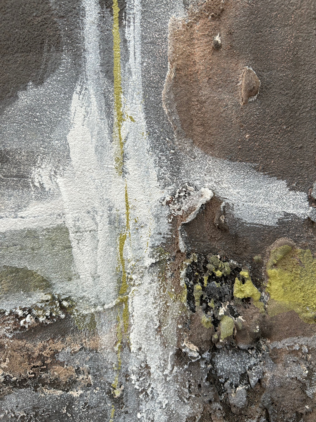 Verweerde Horizon – Abstract Structuurschilderij (2) / 50,5 x 50,5 x 3,5 cm