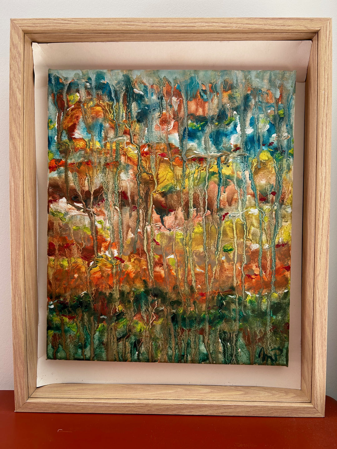 Schilderij Gumea – een landschap dat zachtjes wegvloeit