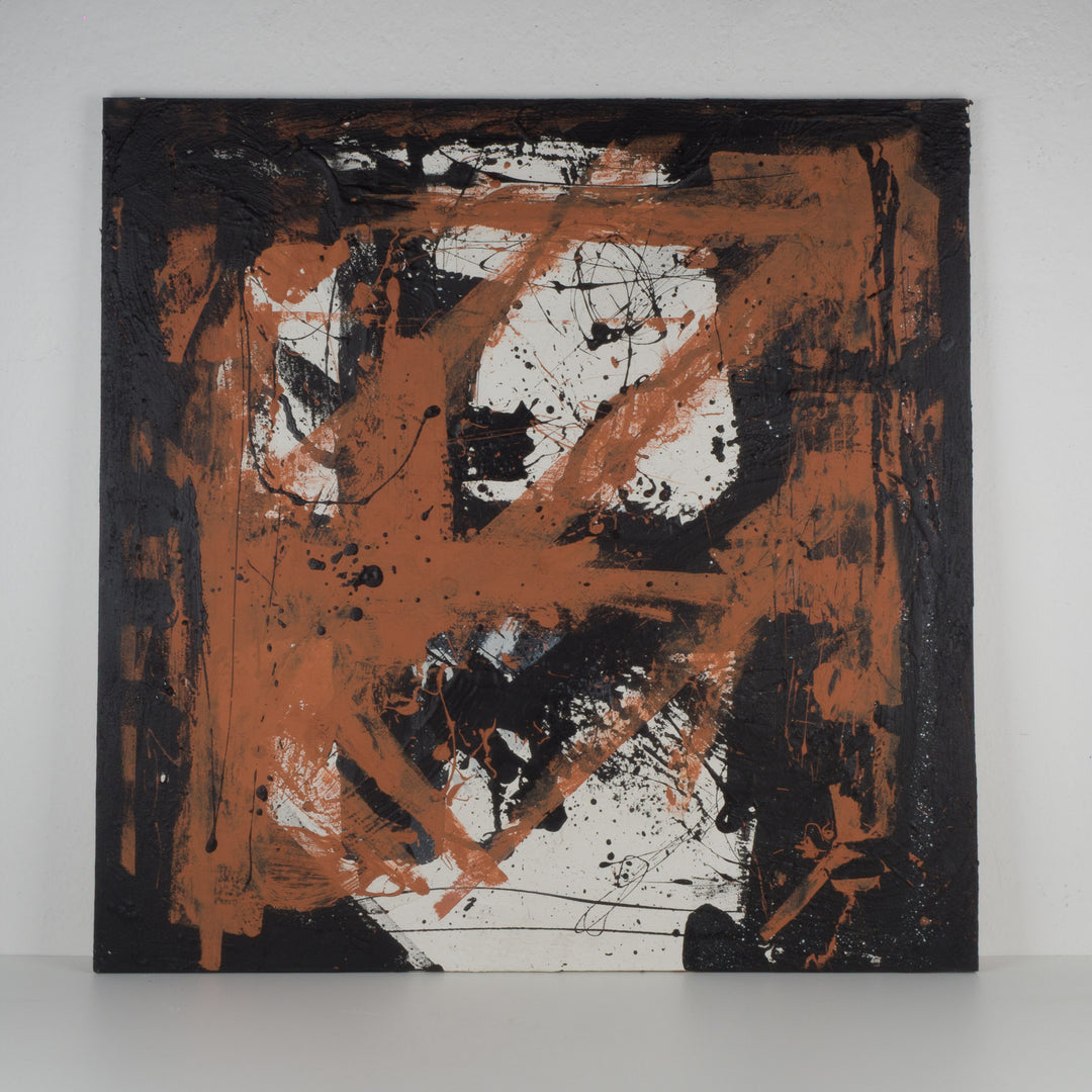 Groot Abstract Expressionistisch Schilderij op Paneel – 95 × 87 × 1,5 cm