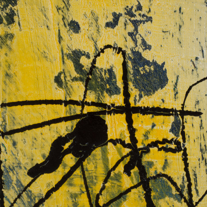 Hedendaags abstract schilderij – Linda Hosten - 31,5 x 25,5 x 3,5 cm