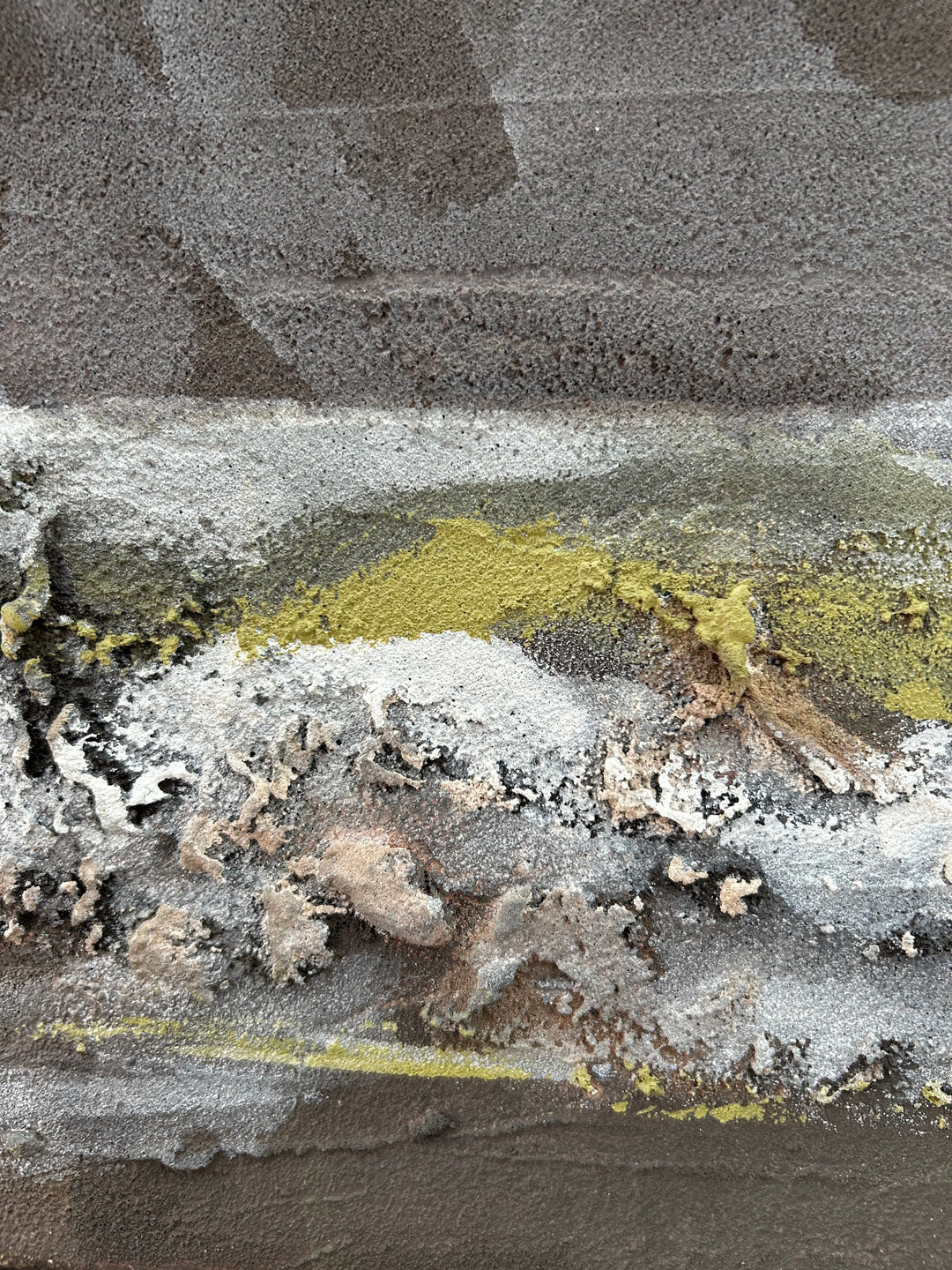 Verweerde Horizon – Abstract Structuurschilderij (2) / 50,5 x 50,5 x 3,5 cm