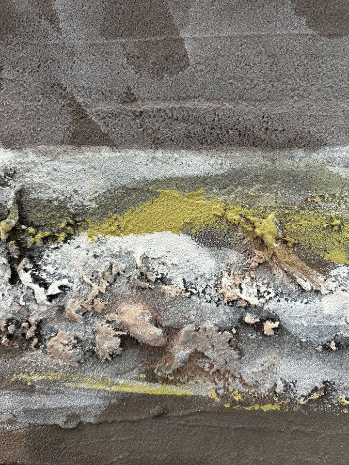 Verweerde Horizon – Abstract Structuurschilderij (2) / 50,5 x 50,5 x 3,5 cm