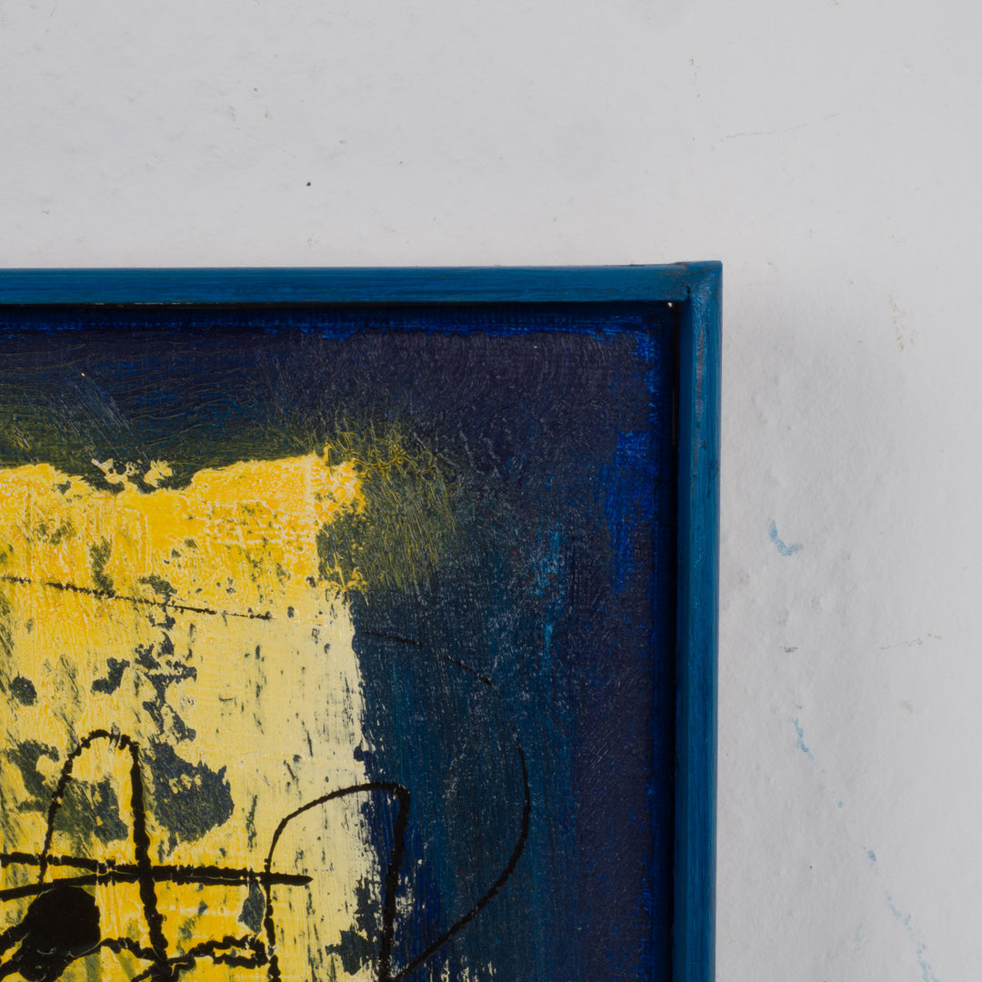 Hedendaags abstract schilderij – Linda Hosten - 31,5 x 25,5 x 3,5 cm
