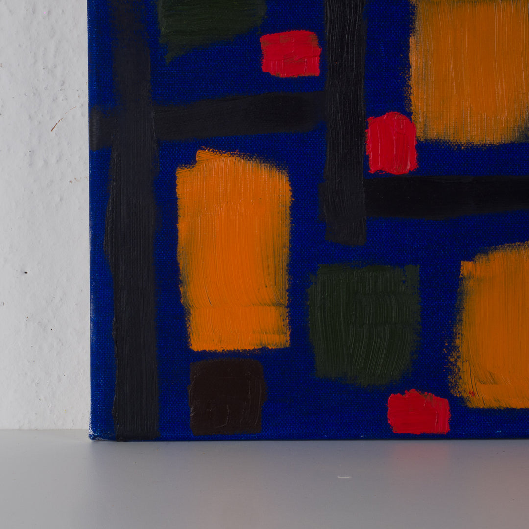 Hedendaags abstract kleurrijk schilderij – 50 x 70 x 1,5 cm