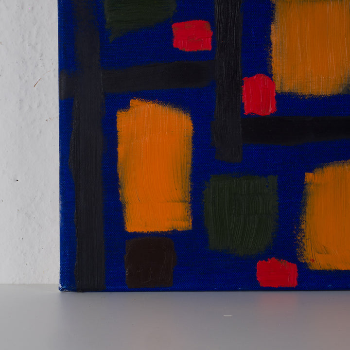 Hedendaags abstract kleurrijk schilderij – 50 x 70 x 1,5 cm