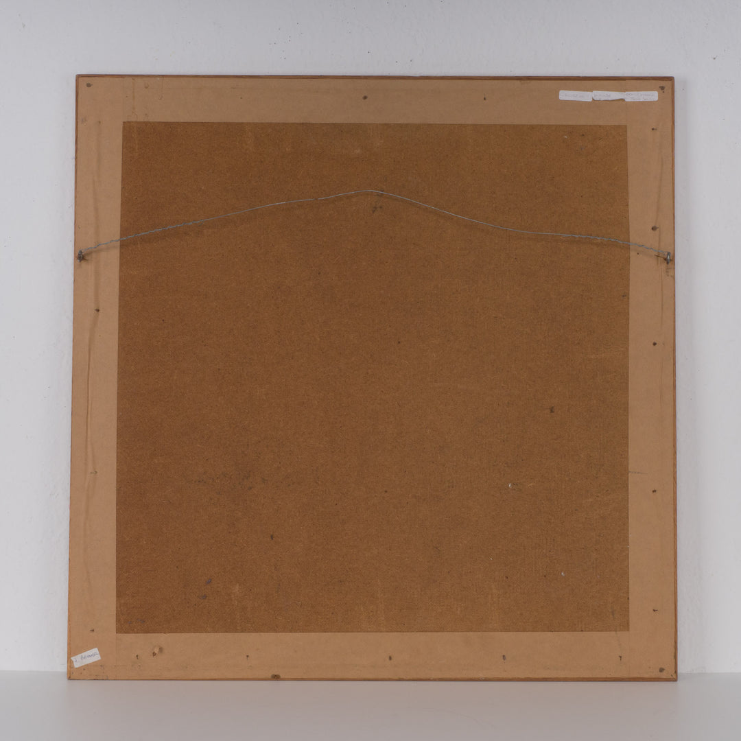Modern abstract schilderij met personnages – Dejonckheere, 1997 – 65x65x1,5 cm