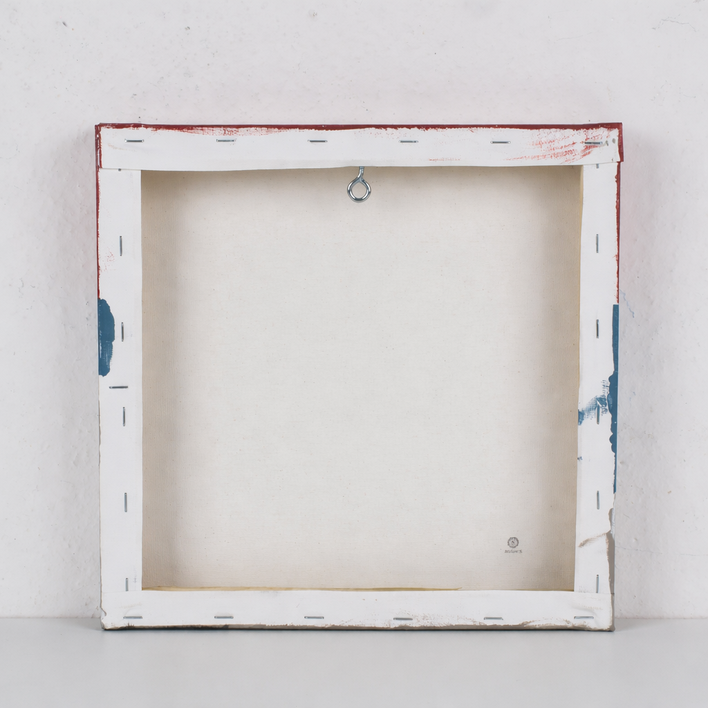 Hedendaags schilderij 'Quand la marée monte' – door Atelier S./ 29 x 29 x 3,5 cm